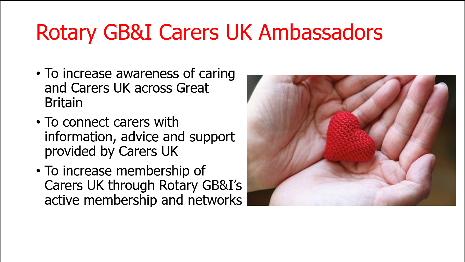 Rotary and Carers UK
