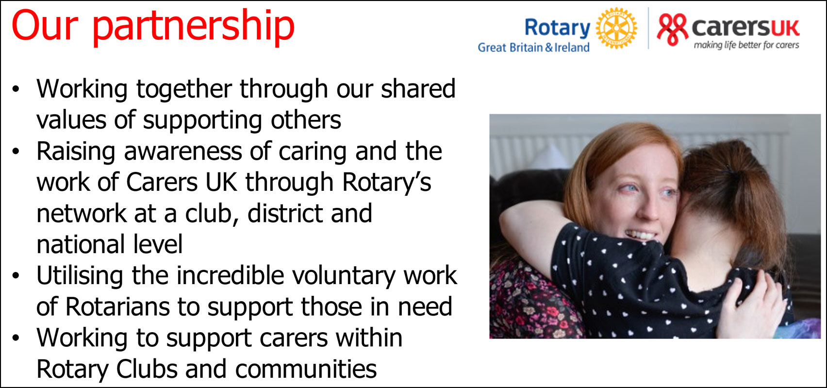 Dave Prince: Carers UK and Rotary