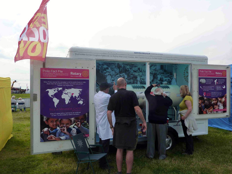 rotary iron lung at wensleydale show