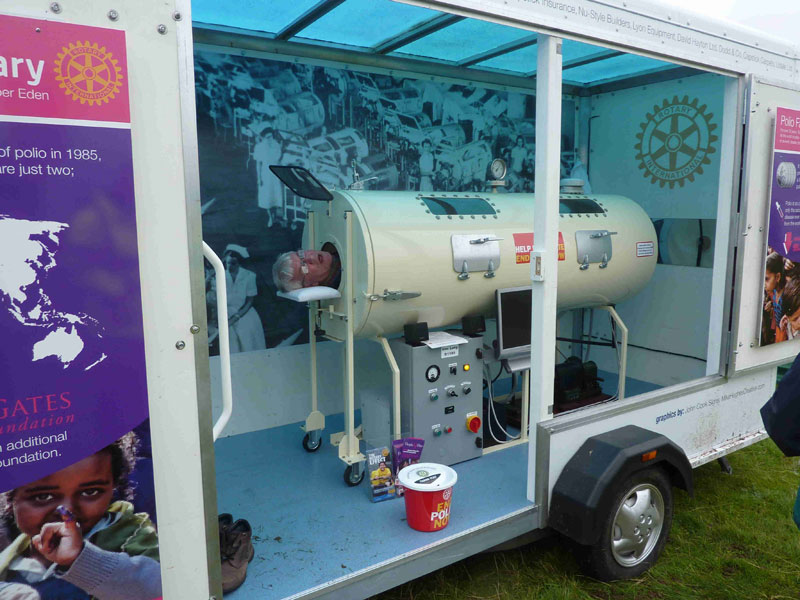 rotary iron lung at appleby show