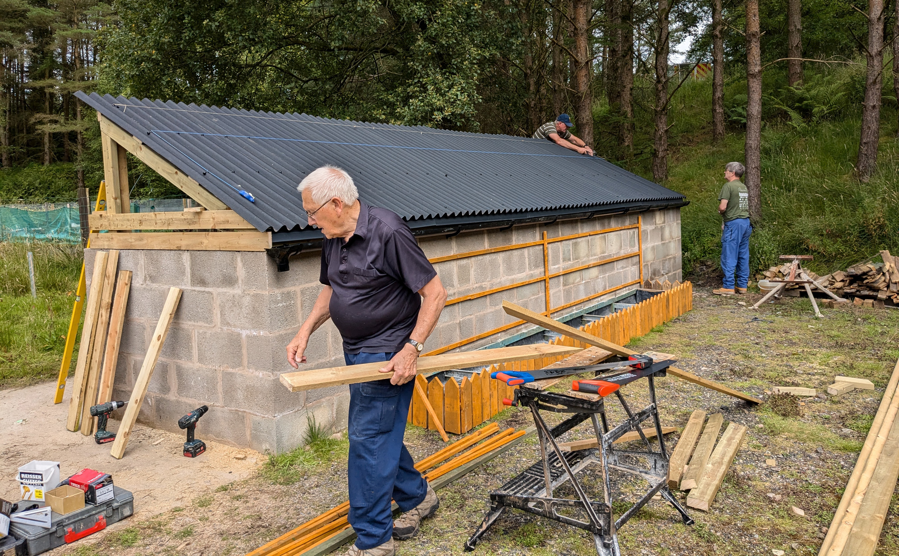 uerc 2024 growing well Compost Bin Roof Completion